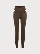 Women's Knitted Nylon Leggings Sustainable Yoga Bottoms - BERLOOK
