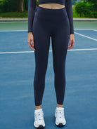Women's Knitted Nylon Leggings Sustainable Yoga Bottoms - BERLOOK