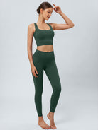 Women's Knitted Nylon Leggings Sustainable Yoga Bottoms - BERLOOK