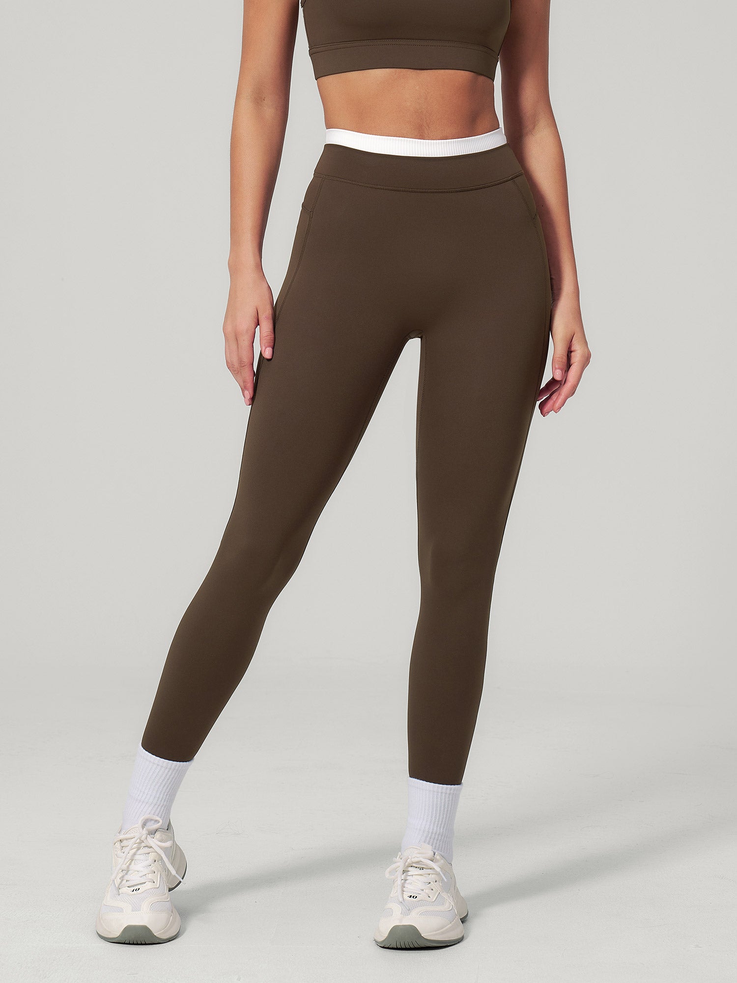 Women's Knitted Nylon Leggings Sustainable - BERLOOK - 12