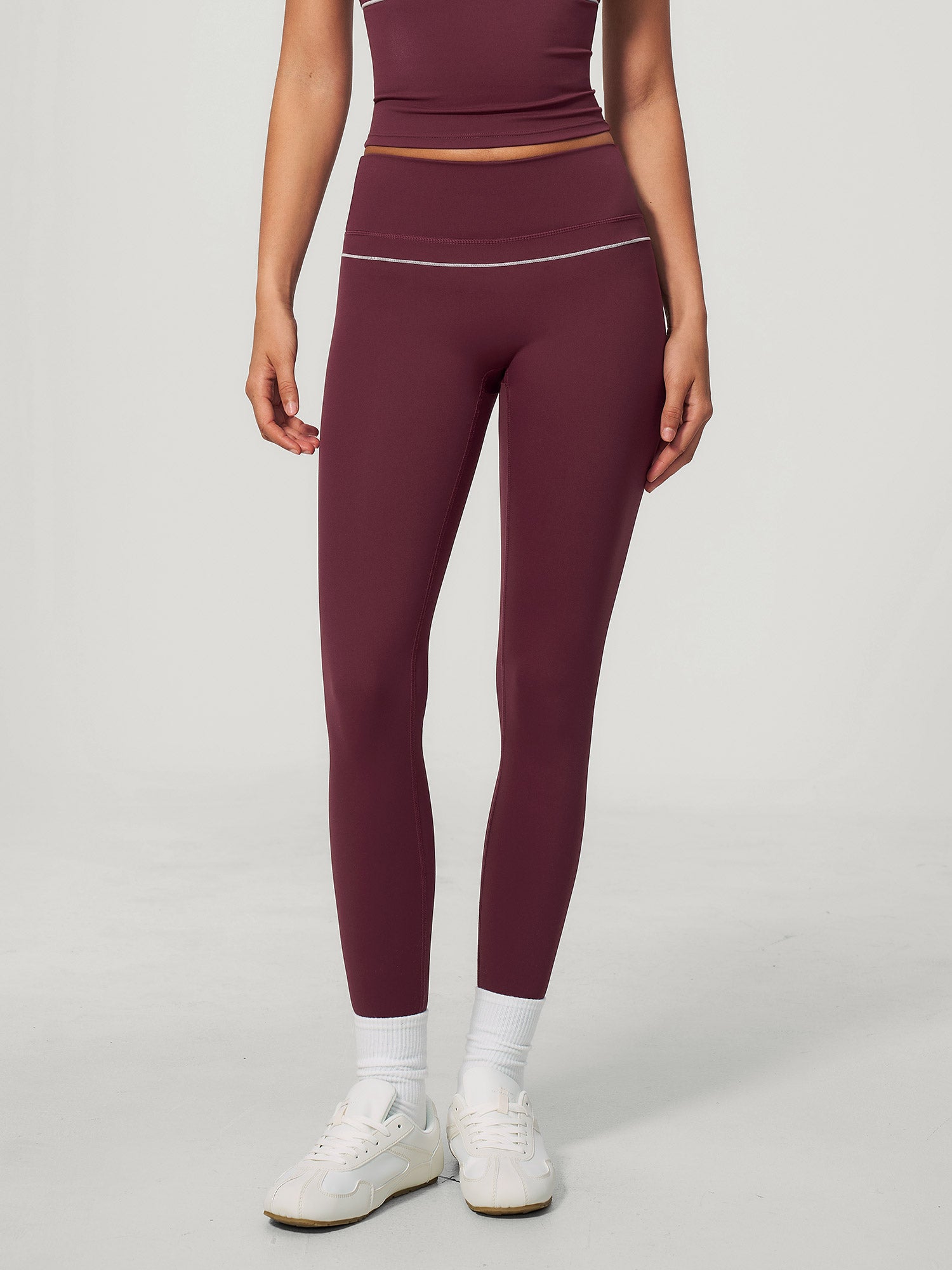 Women's Knitted Nylon Leggings Sustainable - BERLOOK - 01
