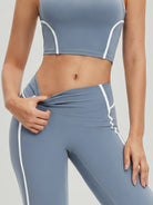 Women's Knitted Nylon Leggings Sustainable Yoga Bottoms - BERLOOK