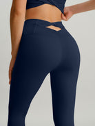 Women's Knitted Nylon Leggings Sustainable Yoga Bottoms - BERLOOK