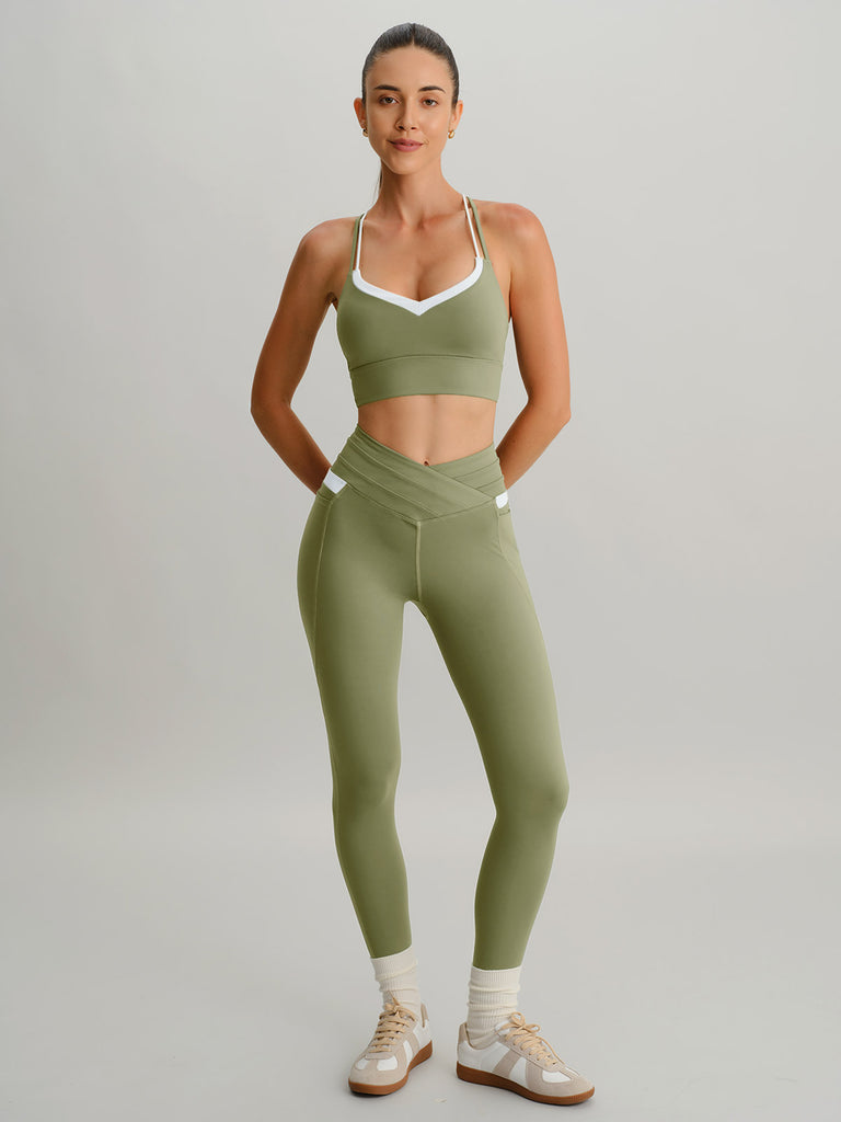 Women's Knitted Nylon Leggings Sustainable Yoga Bottoms - BERLOOK