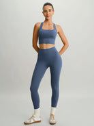 Women's Knitted Nylon Leggings Sustainable Yoga Bottoms - BERLOOK