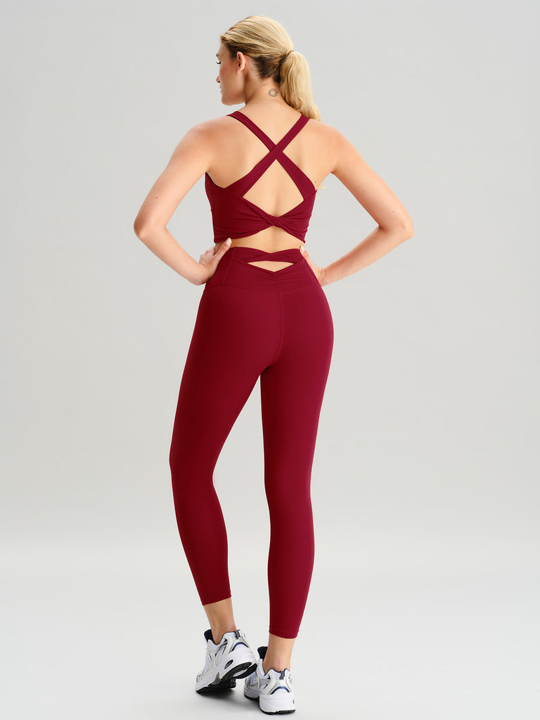 Women's Knitted Nylon Leggings Sustainable Yoga Bottoms - BERLOOK