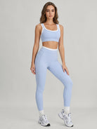 Women's Knitted Nylon Leggings Sustainable Yoga Bottoms - BERLOOK