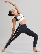 Women's Knitted Nylon Leggings Sustainable Yoga Bottoms - BERLOOK