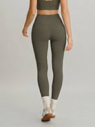 Women's Knitted Nylon Leggings Sustainable Yoga Bottoms - BERLOOK