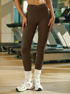 Women's Knitted Nylon Leggings Sustainable Yoga Bottoms - BERLOOK