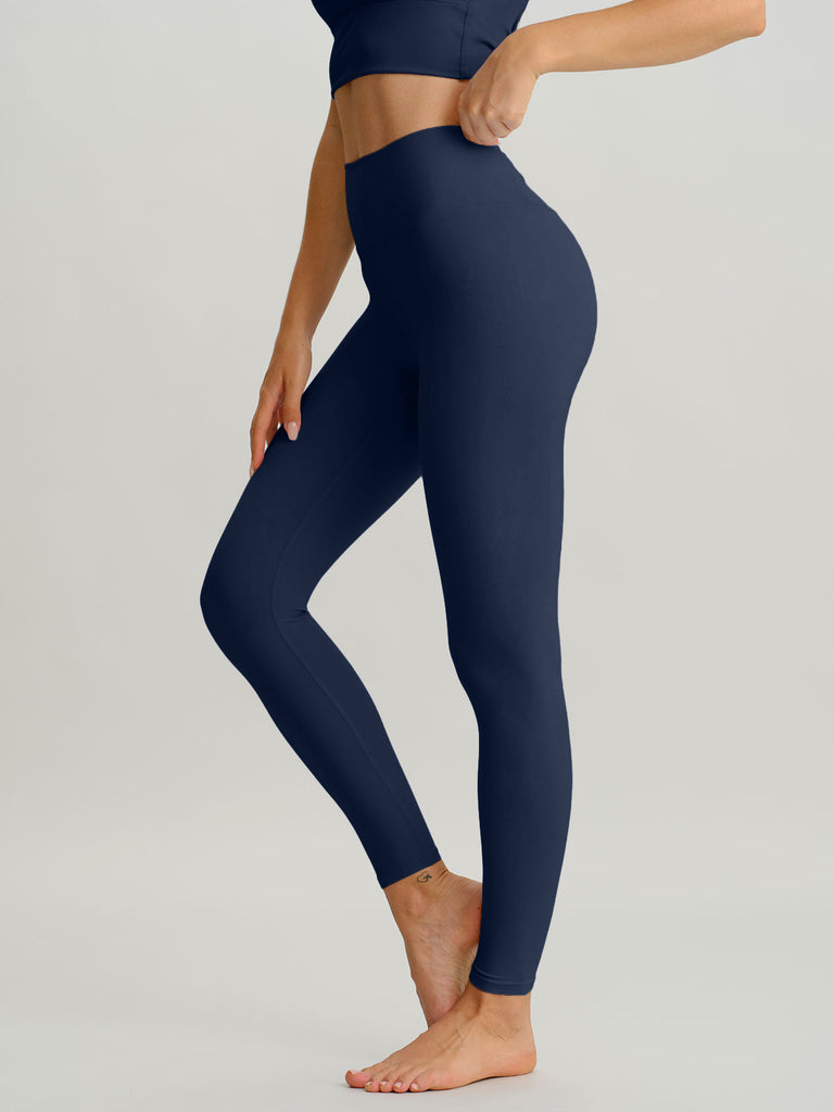 Women's Knitted Nylon Leggings Sustainable Yoga Bottoms - BERLOOK