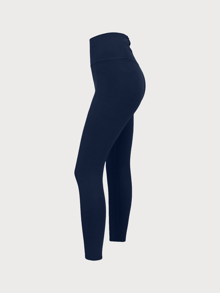 Women's Knitted Nylon Leggings Sustainable Yoga Bottoms - BERLOOK
