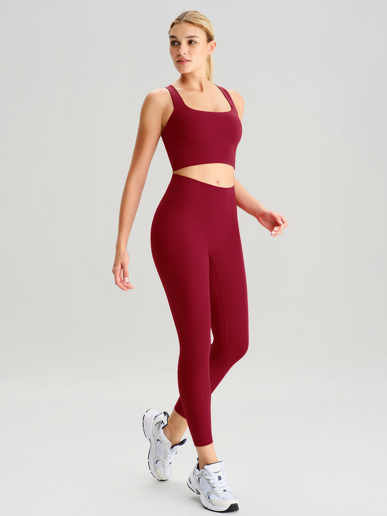 Women's Knitted Nylon Leggings Sustainable Yoga Bottoms - BERLOOK