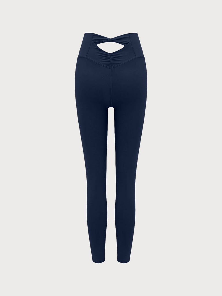 Women's Knitted Nylon Leggings Sustainable Yoga Bottoms - BERLOOK