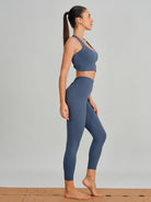 Women's Knitted Nylon Leggings Sustainable Yoga Bottoms - BERLOOK