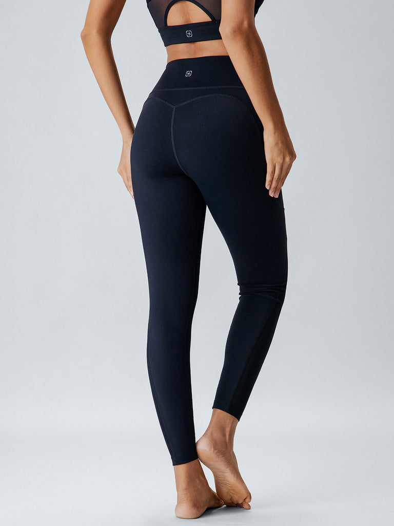 Women's Knitted Nylon Leggings Sustainable Yoga Bottoms - BERLOOK