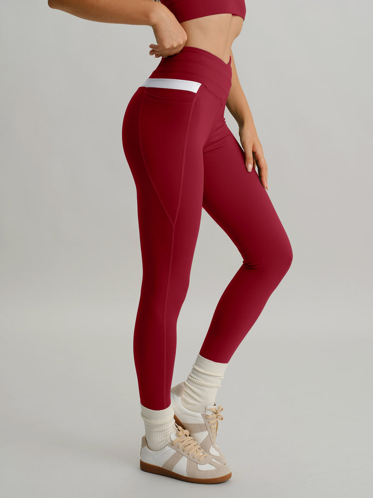Women's Knitted Nylon Leggings Sustainable Yoga Bottoms - BERLOOK