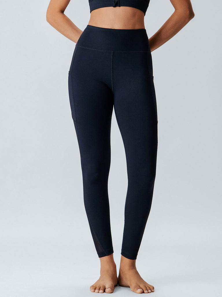 Women's Knitted Nylon Leggings Sustainable Yoga Bottoms - BERLOOK
