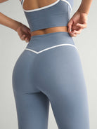 Women's Knitted Nylon Leggings Sustainable Yoga Bottoms - BERLOOK