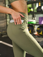 Women's Knitted Nylon Leggings Sustainable Yoga Bottoms - BERLOOK