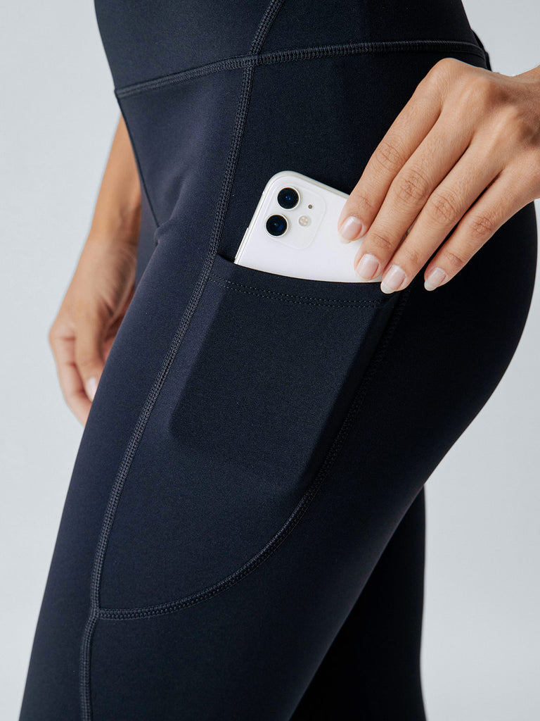 Women's Knitted Nylon Leggings Sustainable Yoga Bottoms - BERLOOK