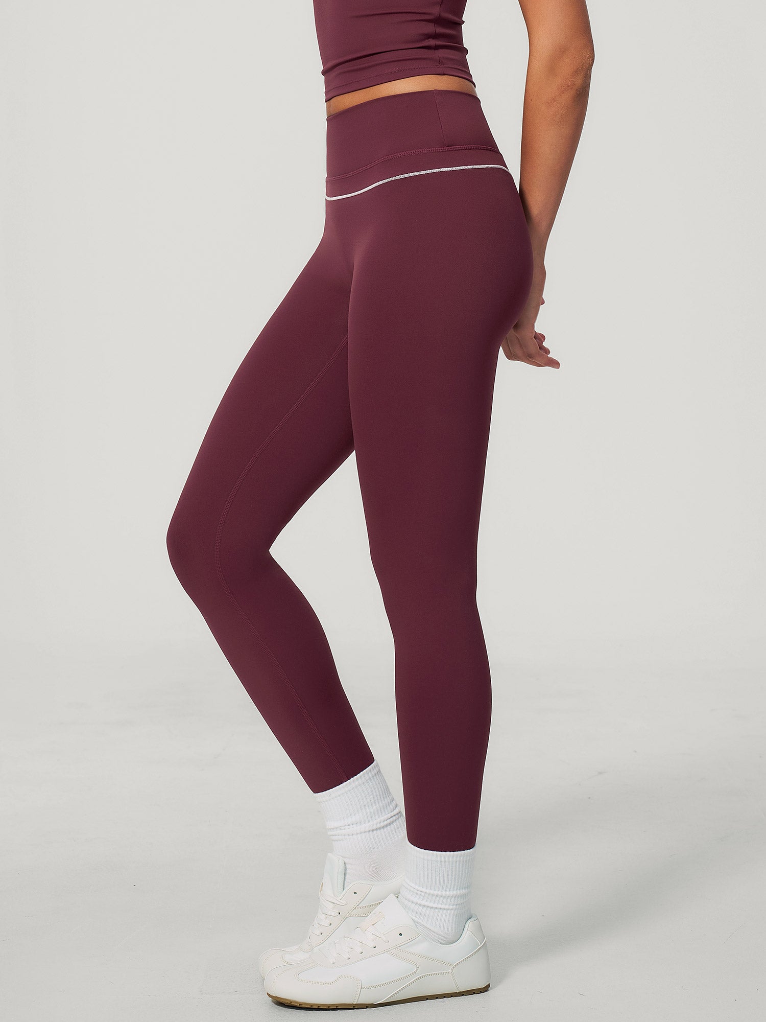 Women's Knitted Nylon Leggings Sustainable - BERLOOK - 02