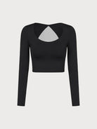 Women's Knitted Nylon Long Sleeved Top Sustainable Yoga Tops - BERLOOK