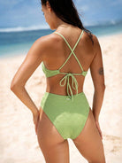 Women's Knitted Nylon One-Piece Swimsuit Sustainable One-Pieces - BERLOOK