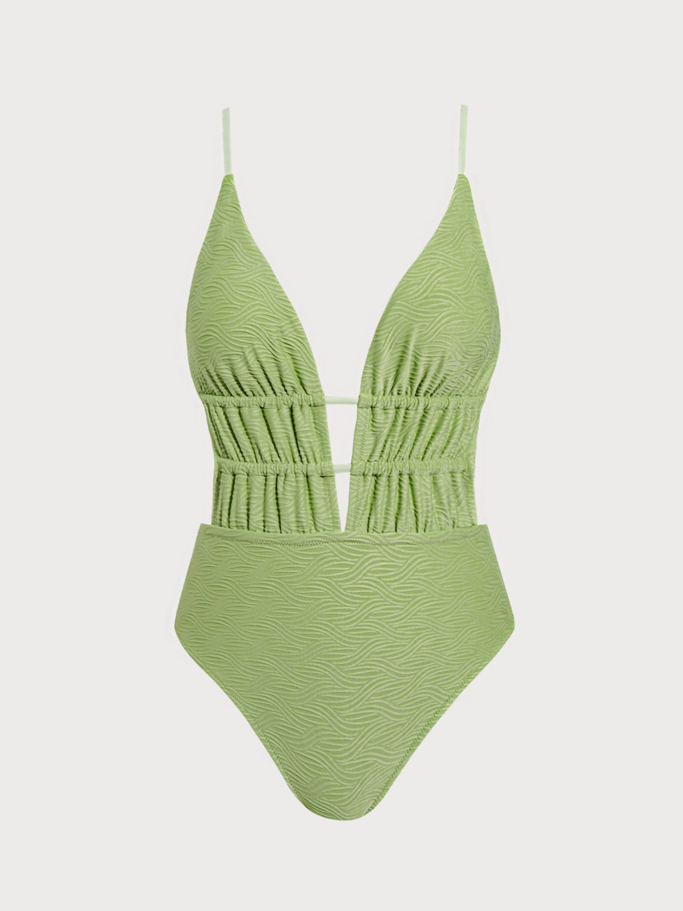 Women's Knitted Nylon One-Piece Swimsuit Sustainable One-Pieces - BERLOOK