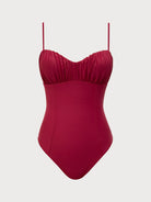 Women's Knitted Nylon One-Piece Swimsuit Sustainable One-Pieces - BERLOOK