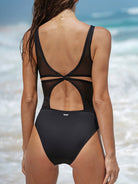 Women's Knitted Nylon One-Piece Swimsuit Sustainable One-Pieces - BERLOOK