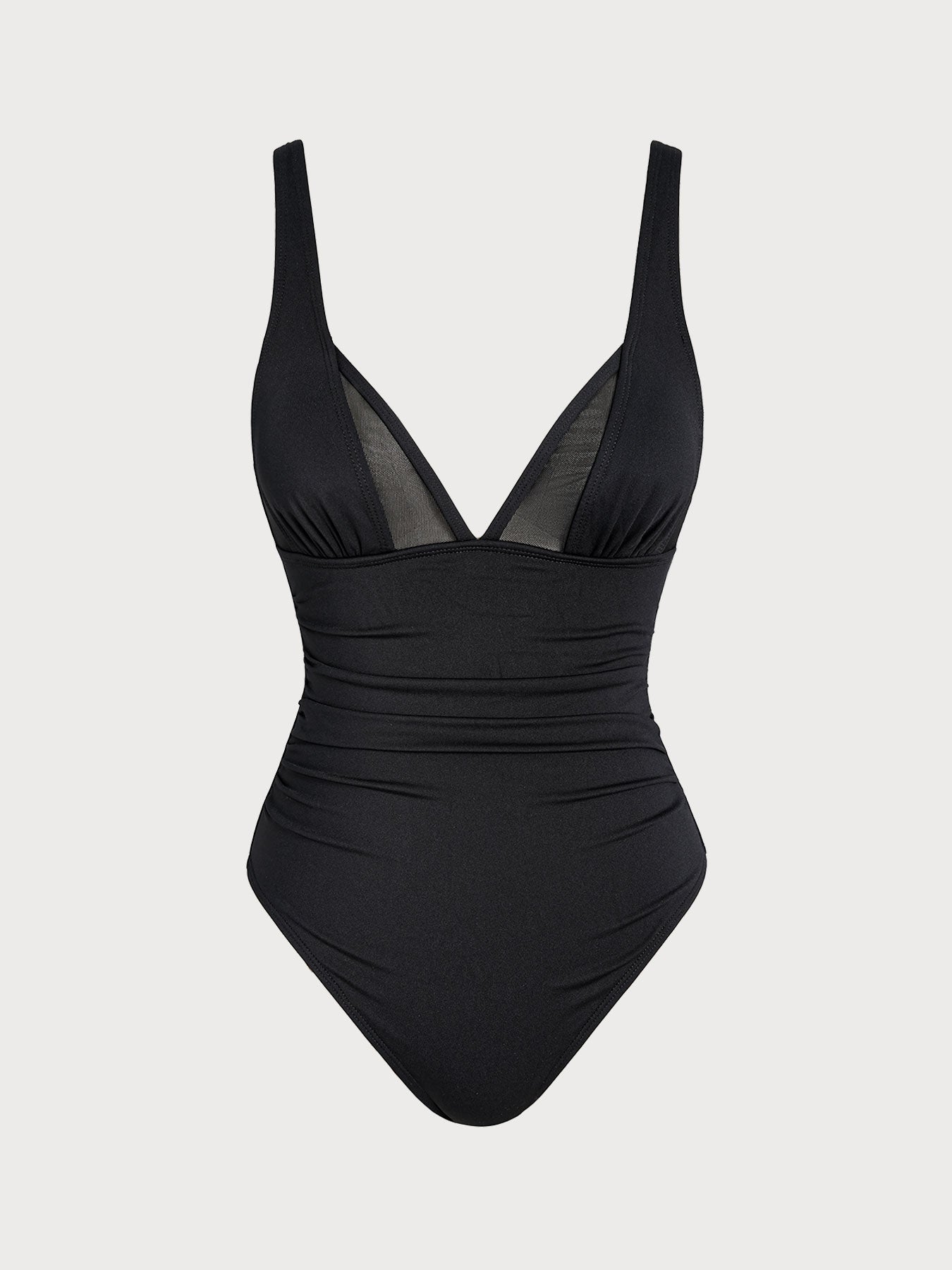 Women's Knitted Nylon One-Piece Swimsuit Sustainable One-Pieces - BERLOOK
