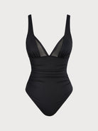 Women's Knitted Nylon One-Piece Swimsuit Sustainable One-Pieces - BERLOOK