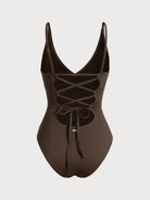 Women's Knitted Nylon One-Piece Swimsuit Sustainable One-Pieces - BERLOOK