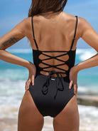 Women's Knitted Nylon One-Piece Swimsuit Sustainable One-Pieces - BERLOOK