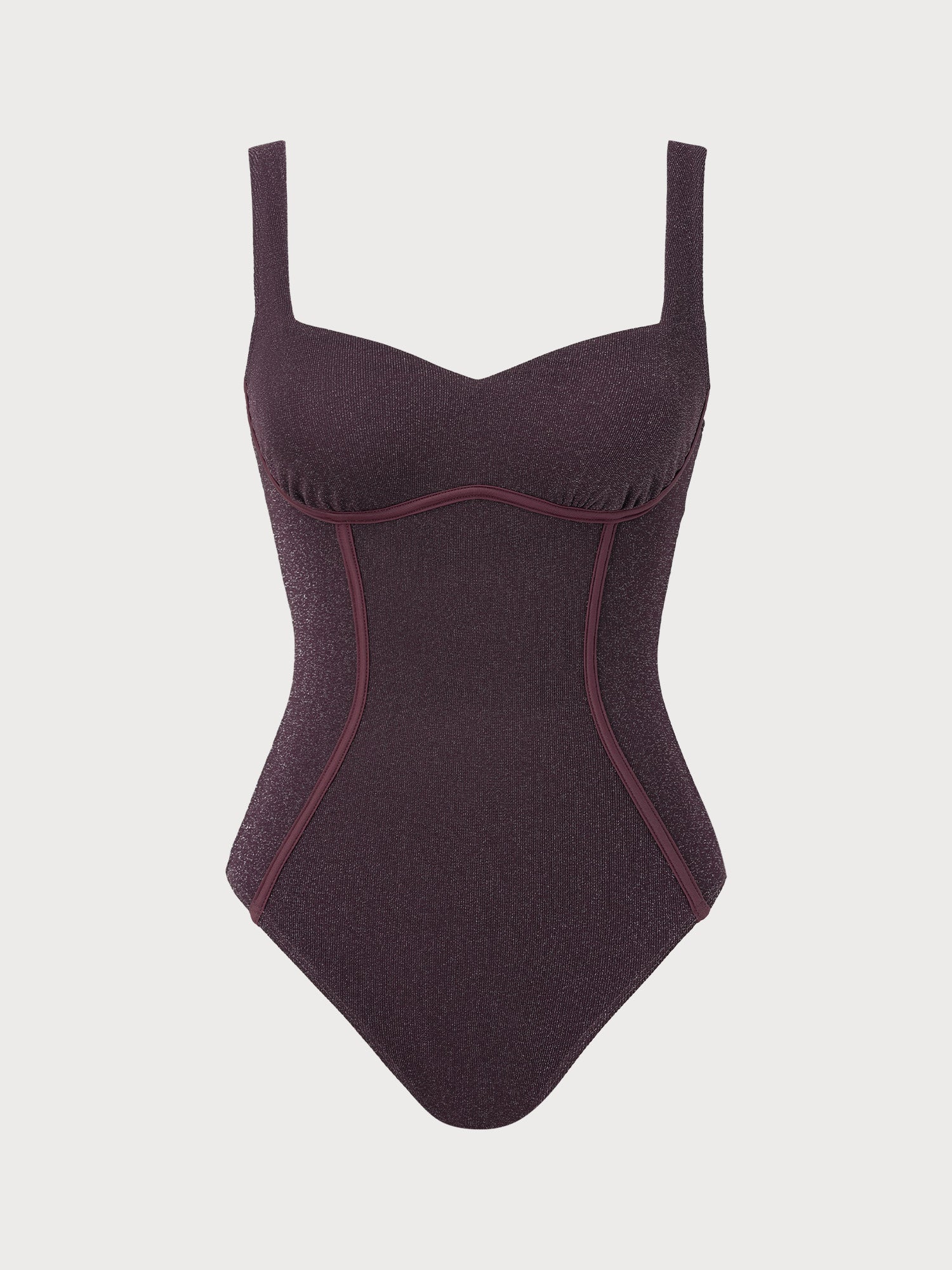 Women's Knitted Nylon One-Piece Swimsuit Sustainable - BERLOOK - 05