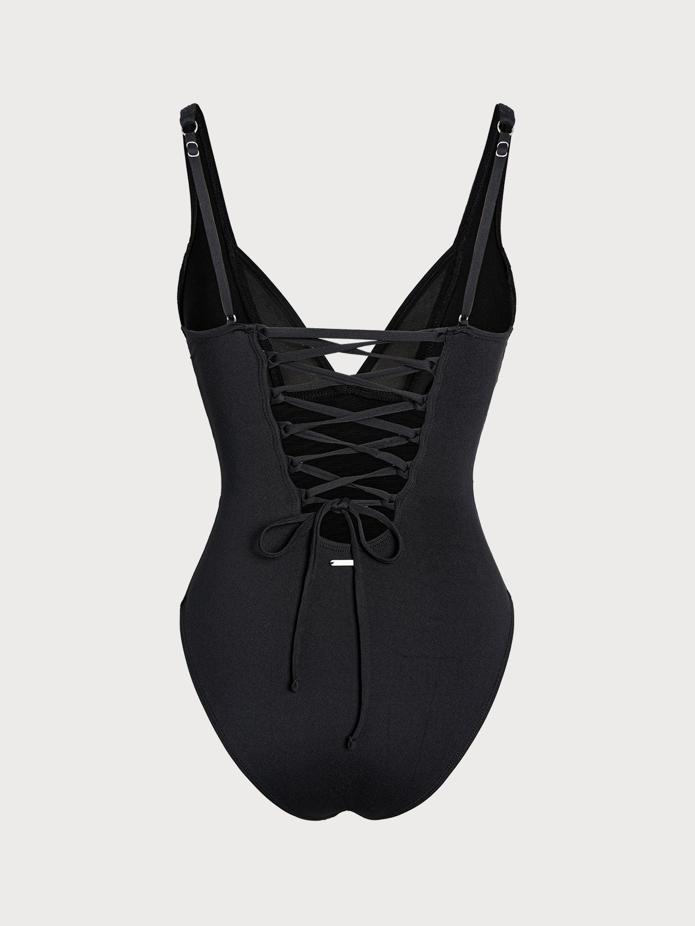 Women's Knitted Nylon One-Piece Swimsuit Sustainable One-Pieces - BERLOOK