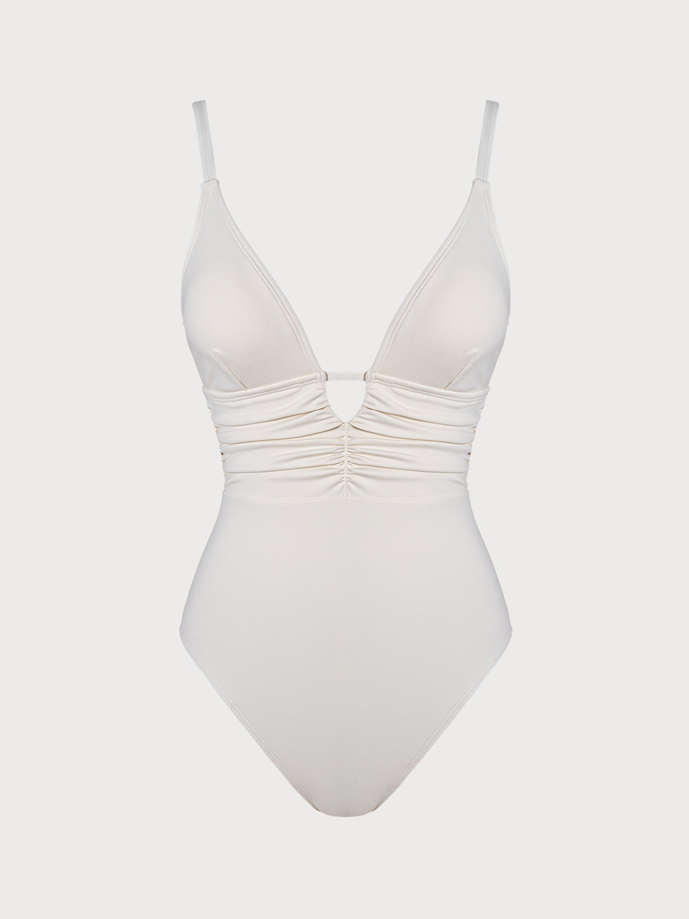 Women's Knitted Nylon One-Piece Swimsuit Sustainable One-Pieces - BERLOOK