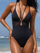 Women's Knitted Nylon One-Piece Swimsuit Sustainable One-Pieces - BERLOOK