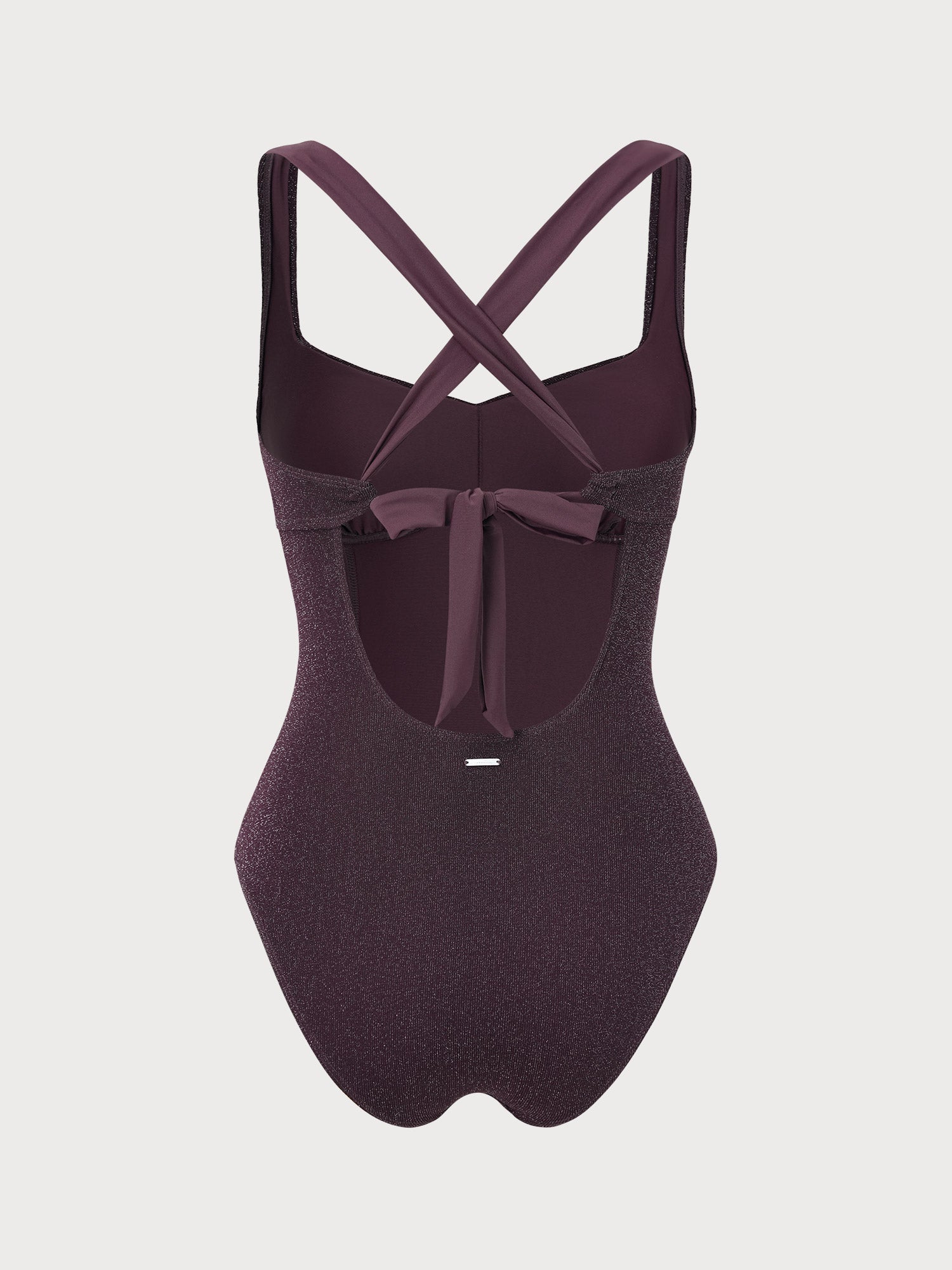 Women's Knitted Nylon One-Piece Swimsuit Sustainable - BERLOOK - 06
