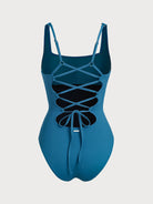 Women's Knitted Nylon One-Piece Swimsuit Sustainable One-Pieces - BERLOOK