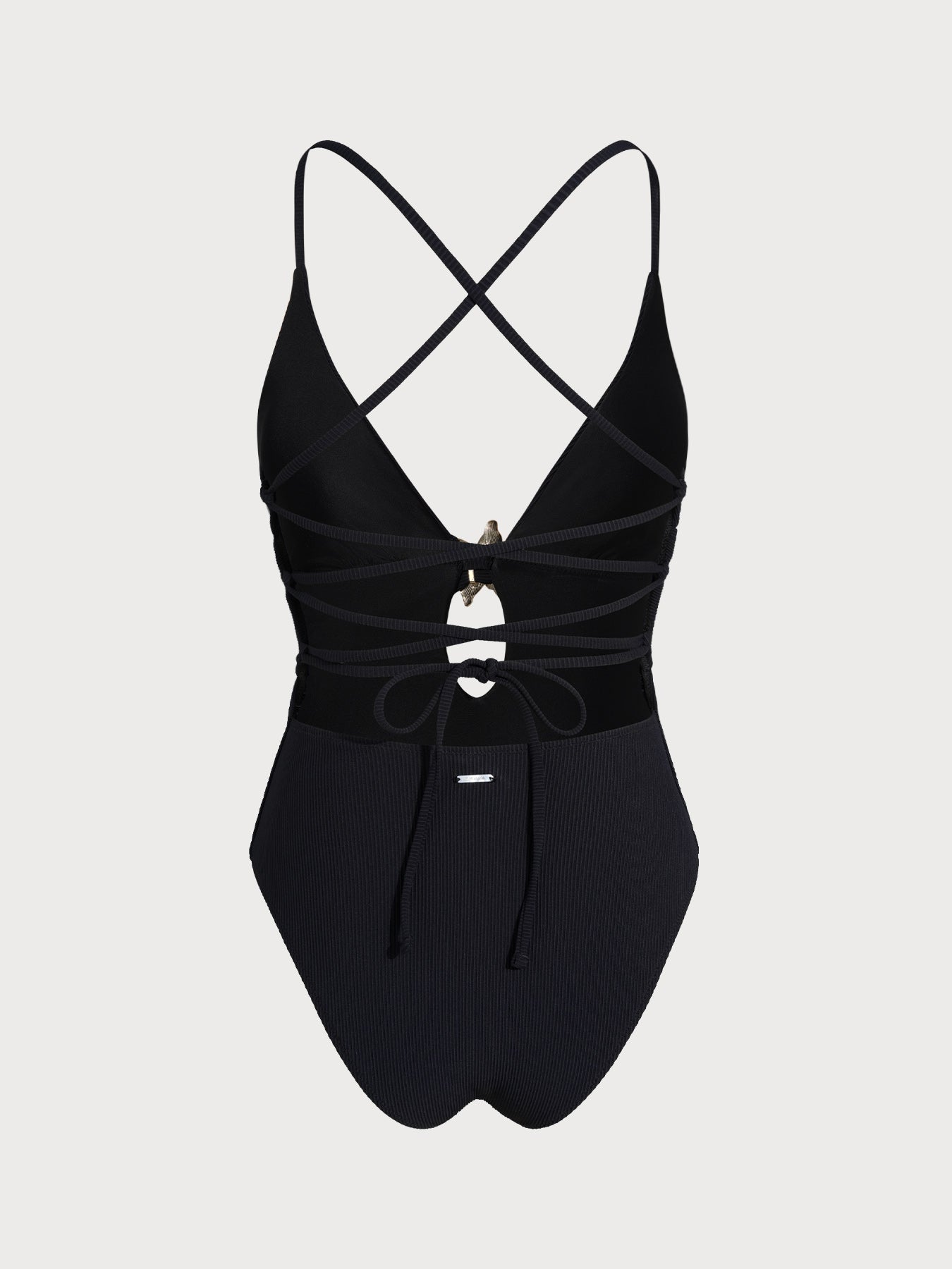 Women's Knitted Nylon One-Piece Swimsuit Sustainable One-Pieces - BERLOOK