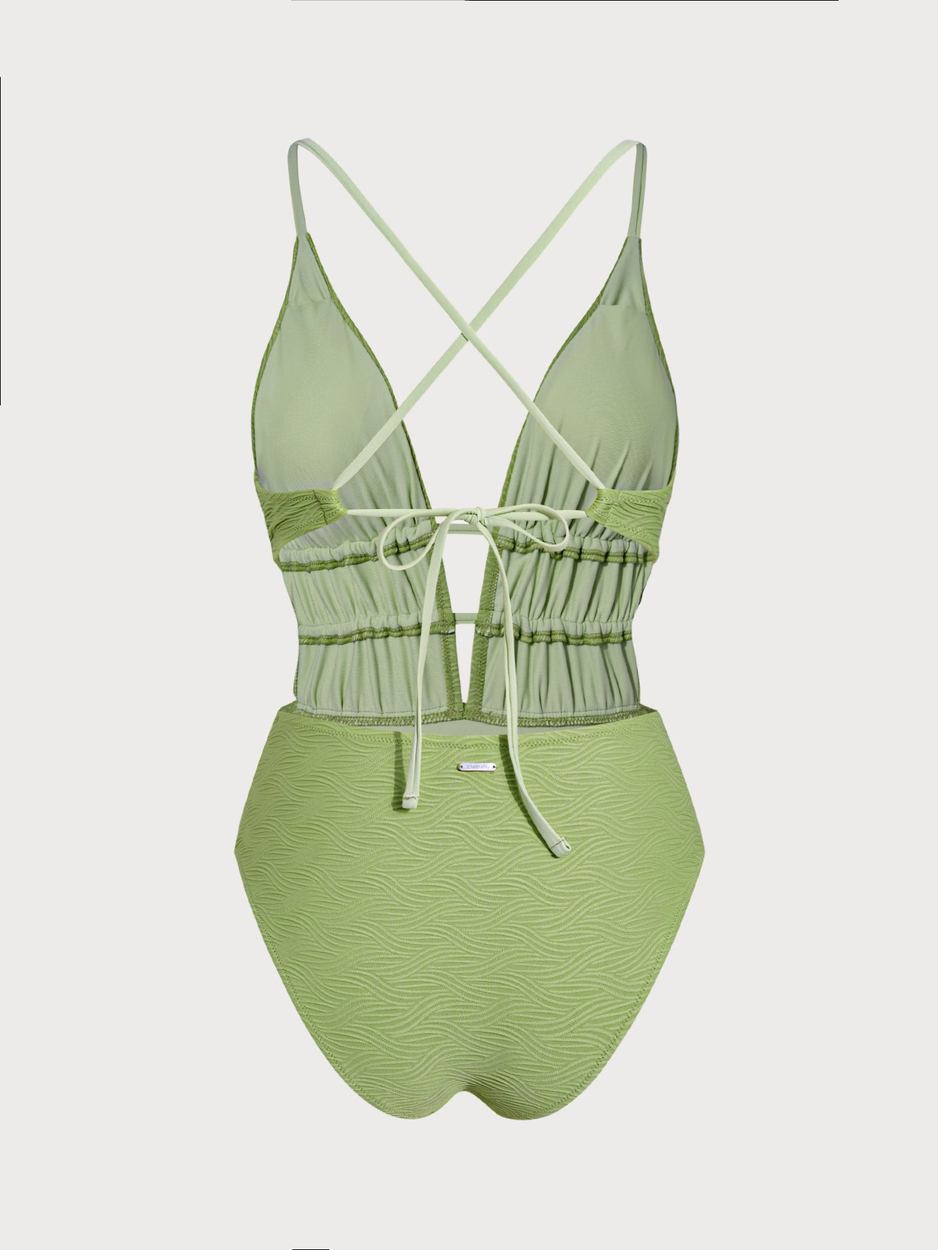 Women's Knitted Nylon One-Piece Swimsuit Sustainable One-Pieces - BERLOOK