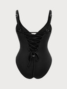 Women's Knitted Nylon One-Piece Swimsuit Sustainable Plus Size One-Pieces - BERLOOK