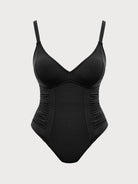 Women's Knitted Nylon One-Piece Swimsuit Sustainable Plus Size One-Pieces - BERLOOK