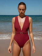 Women's Knitted Nylon One-Piece Swimwear Sustainable One-Pieces - BERLOOK