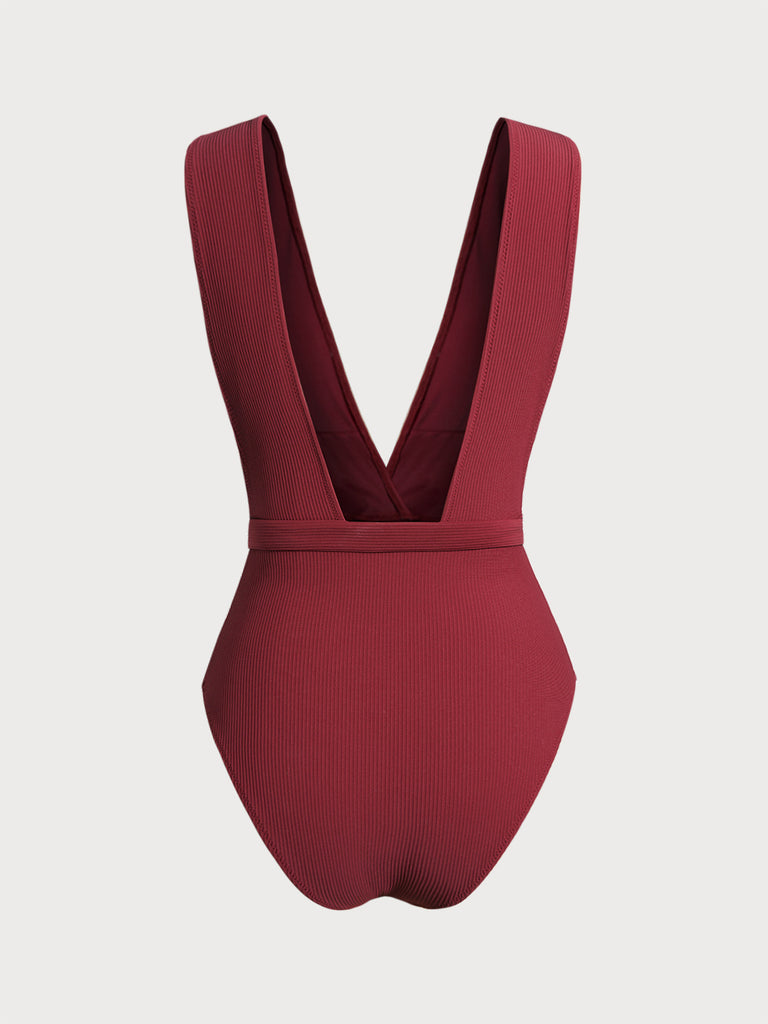 Women's Knitted Nylon One-Piece Swimwear Sustainable One-Pieces - BERLOOK