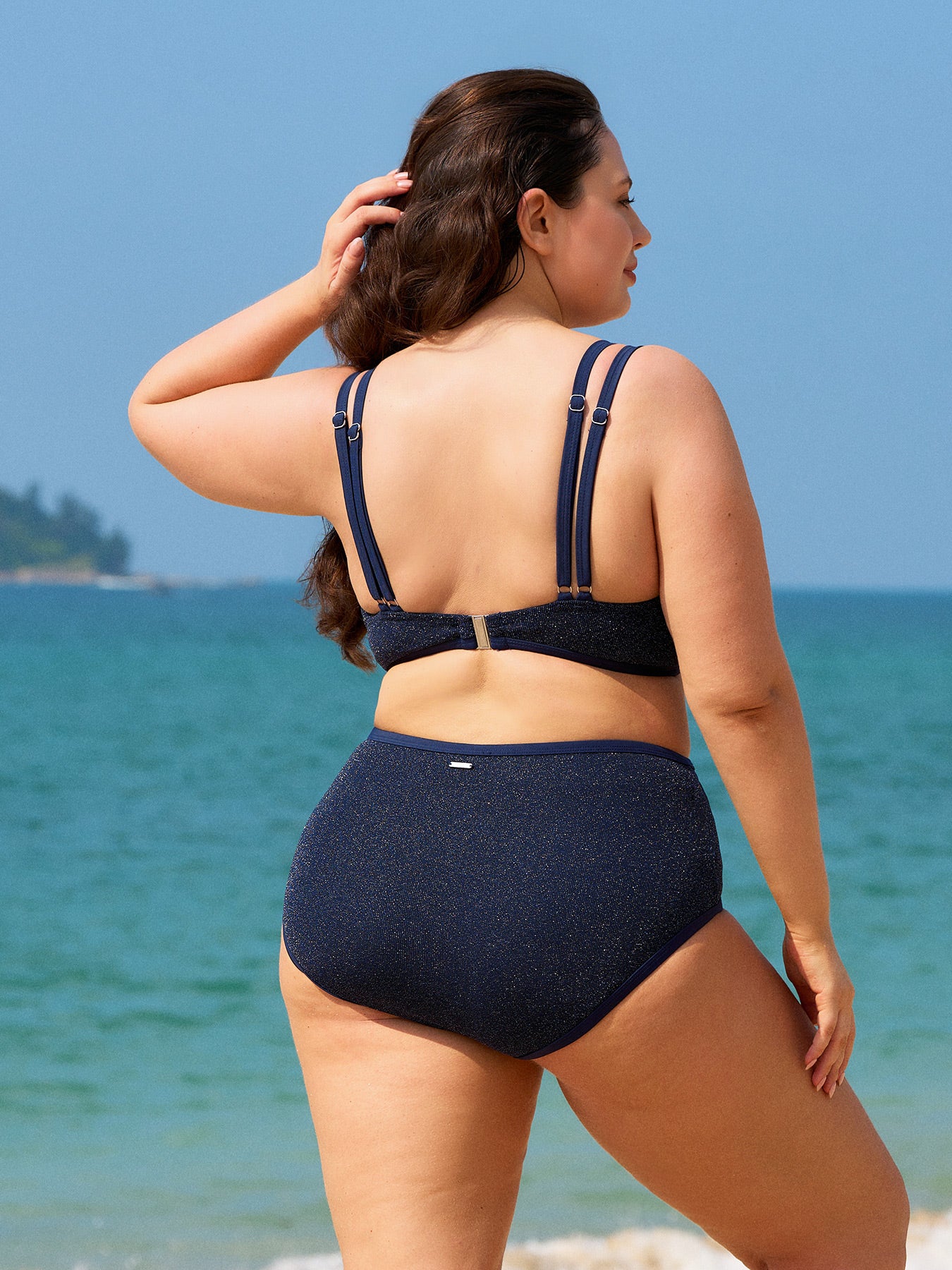 Women's Knitted Nylon Plus Size Bikini Bottoms Sustainable Plus Size Bikinis - BERLOOK