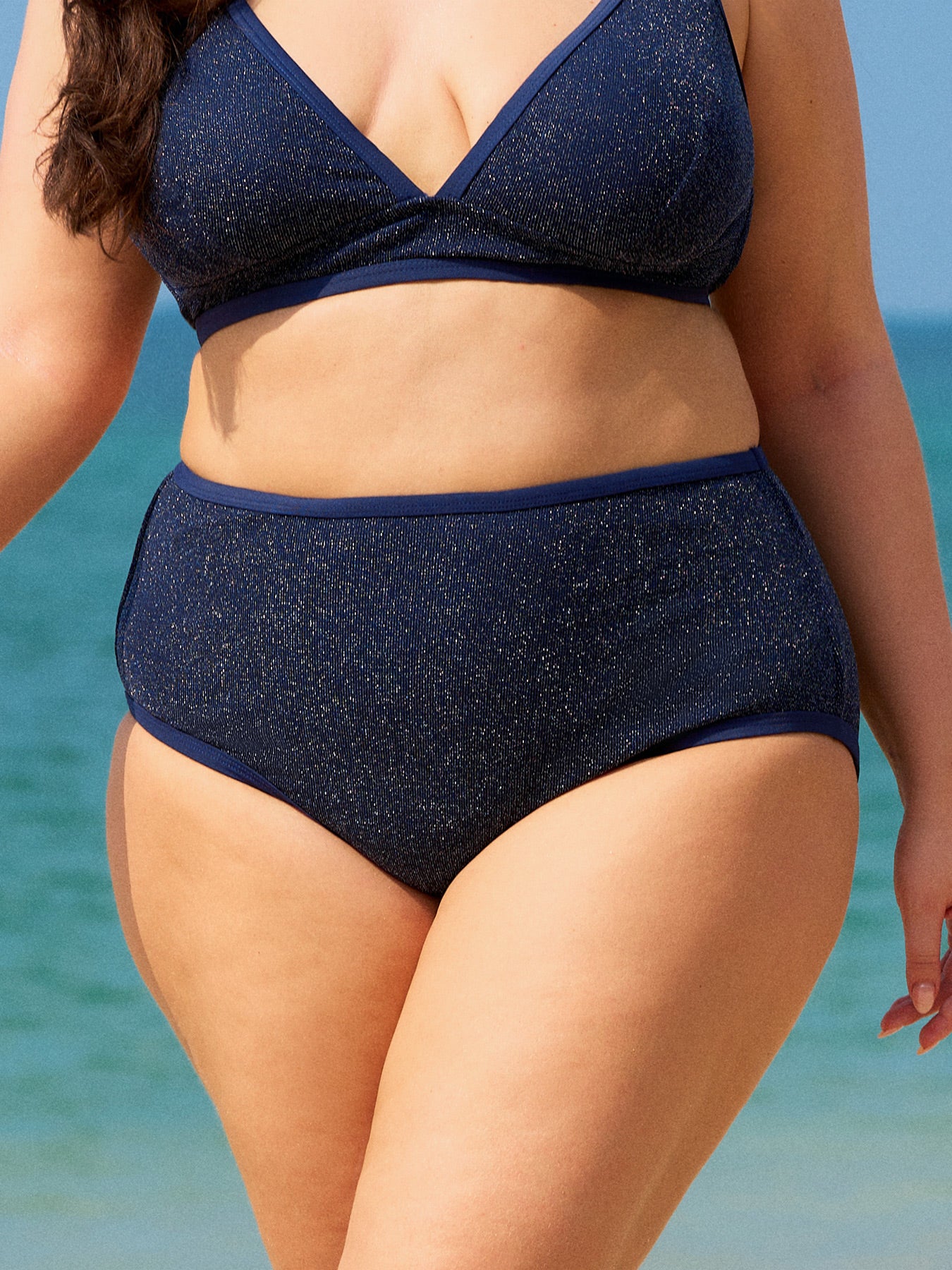 Women's Knitted Nylon Plus Size Bikini Bottoms Sustainable Plus Size Bikinis - BERLOOK