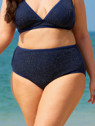 Women's Knitted Nylon Plus Size Bikini Bottoms Sustainable Plus Size Bikinis - BERLOOK